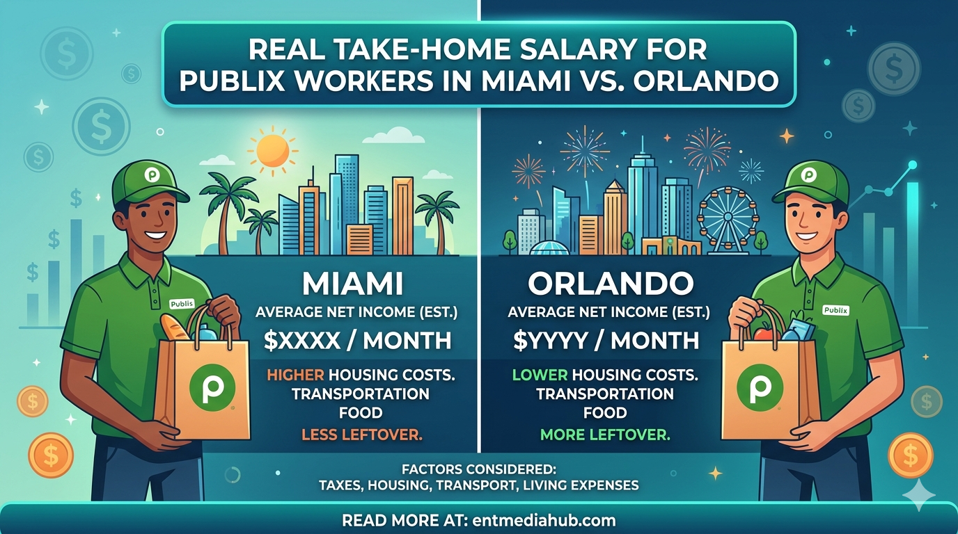 Salary for Publix Workers in Miami vs Orlando