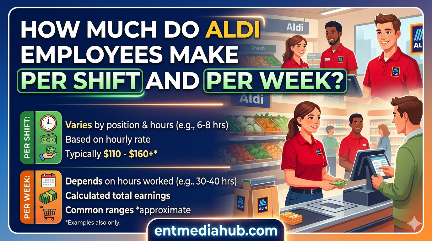 Aldi per shift and per week